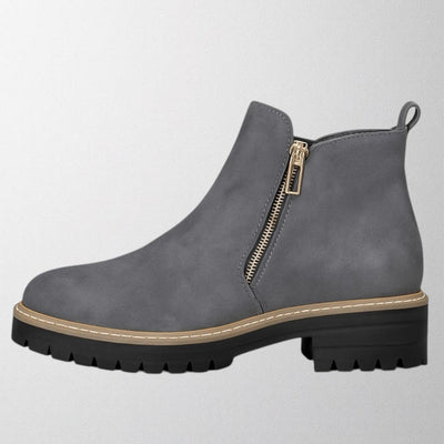 Elma – Women's shoe with round toe and side zip fastening