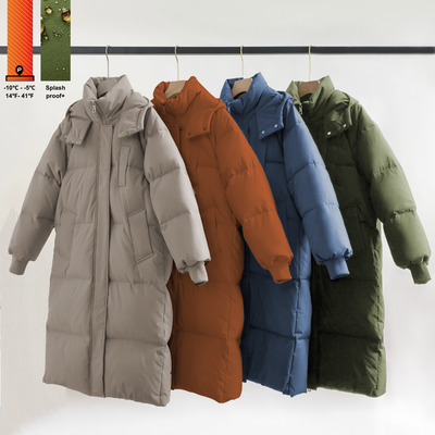 LUNA | HOODED LONG PUFFER JACKET