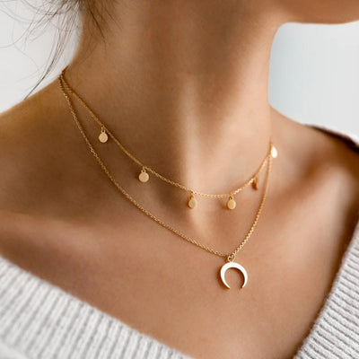 Emma™ | Moon Necklace in Gold