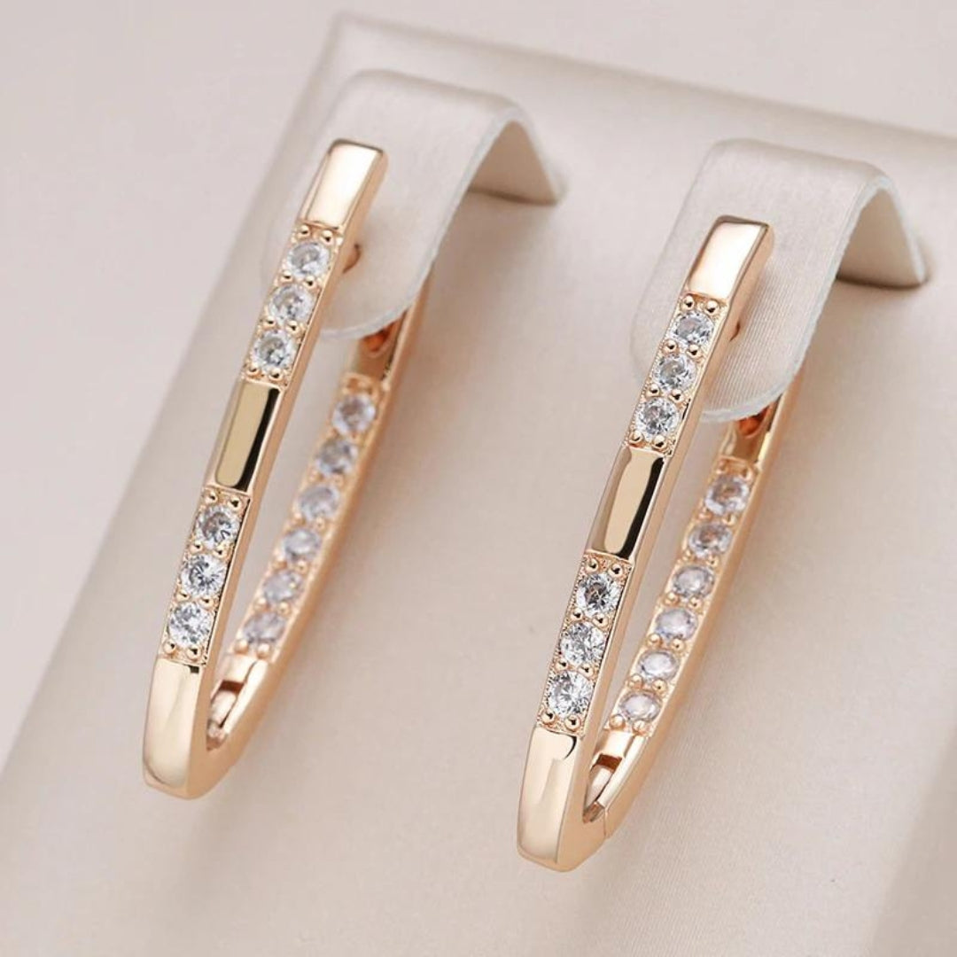 Emma™ | Earrings with zirconia in gold