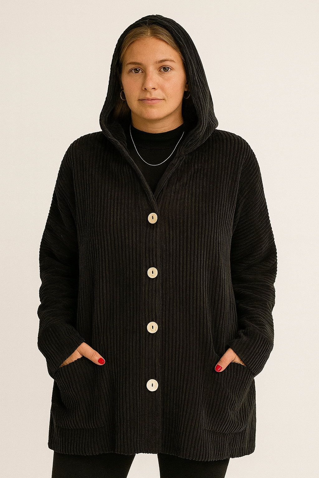 INDIE - CORDUROY HOODED JACKET