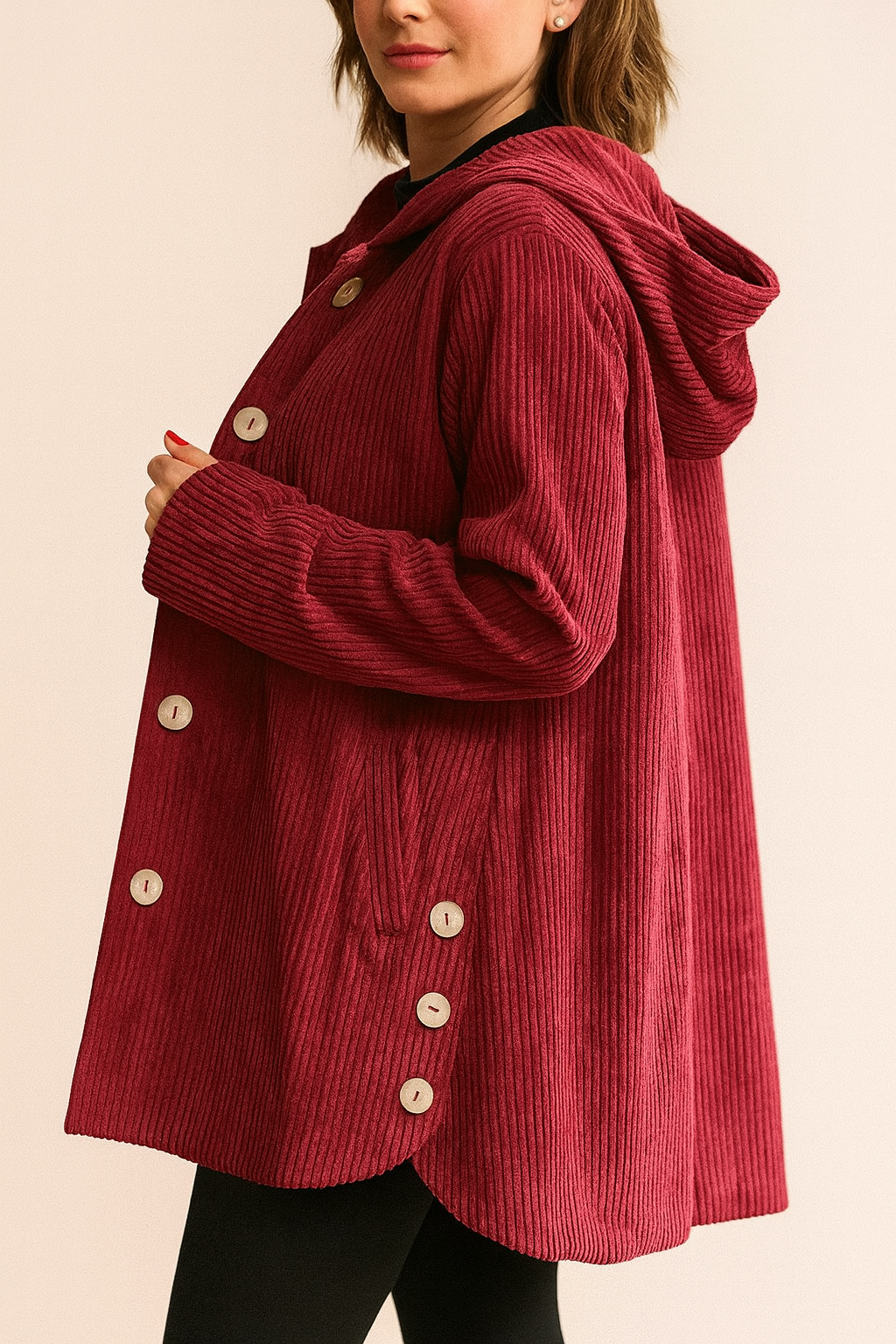 INDIE - CORDUROY HOODED JACKET