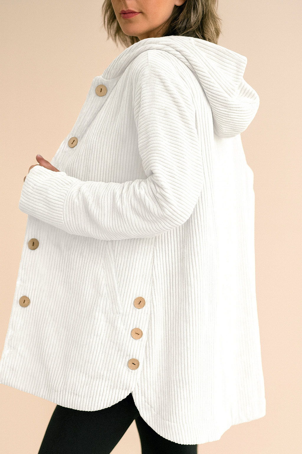 INDIE - CORDUROY HOODED JACKET