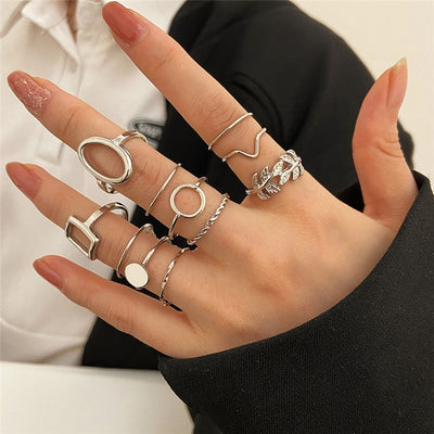Emma™ | Set of 11 Vintage Silver Rings