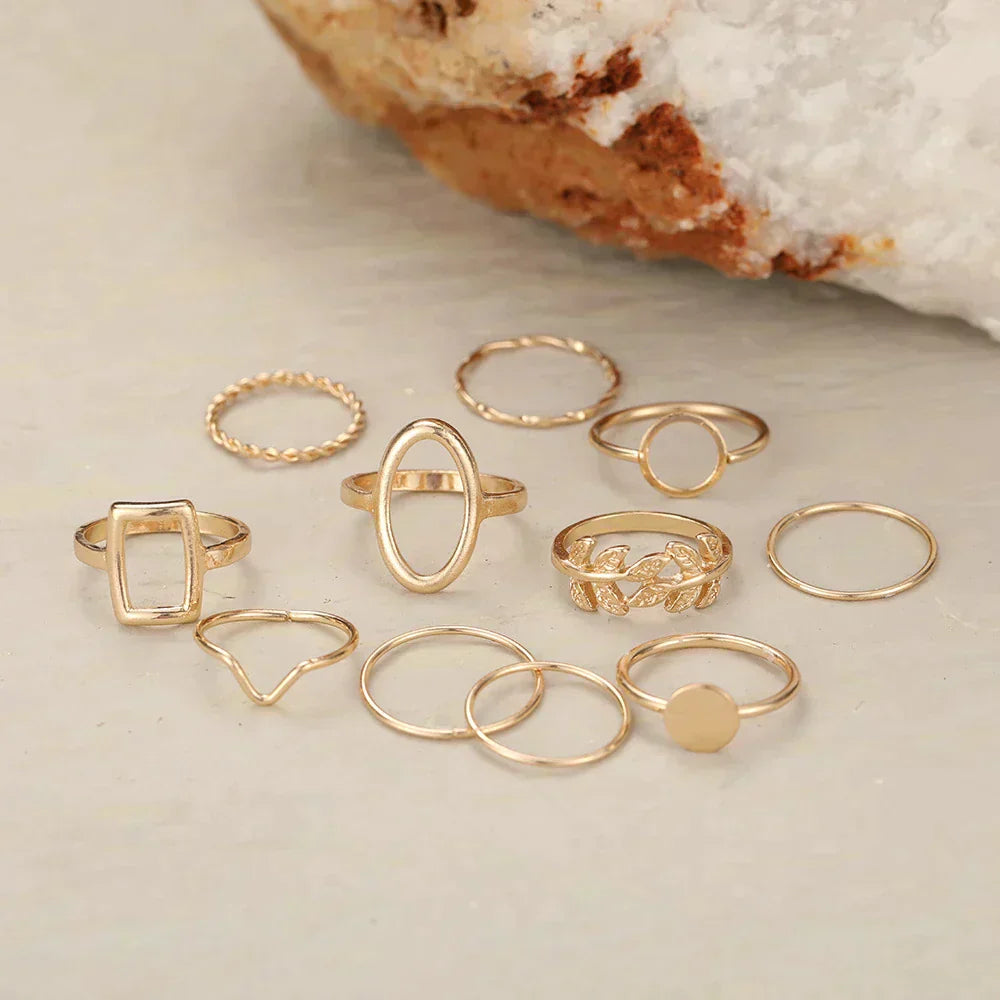 Emma™ | Set of 11 Vintage Silver Rings