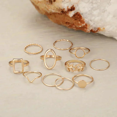 Emma™ | Set of 11 Vintage Silver Rings