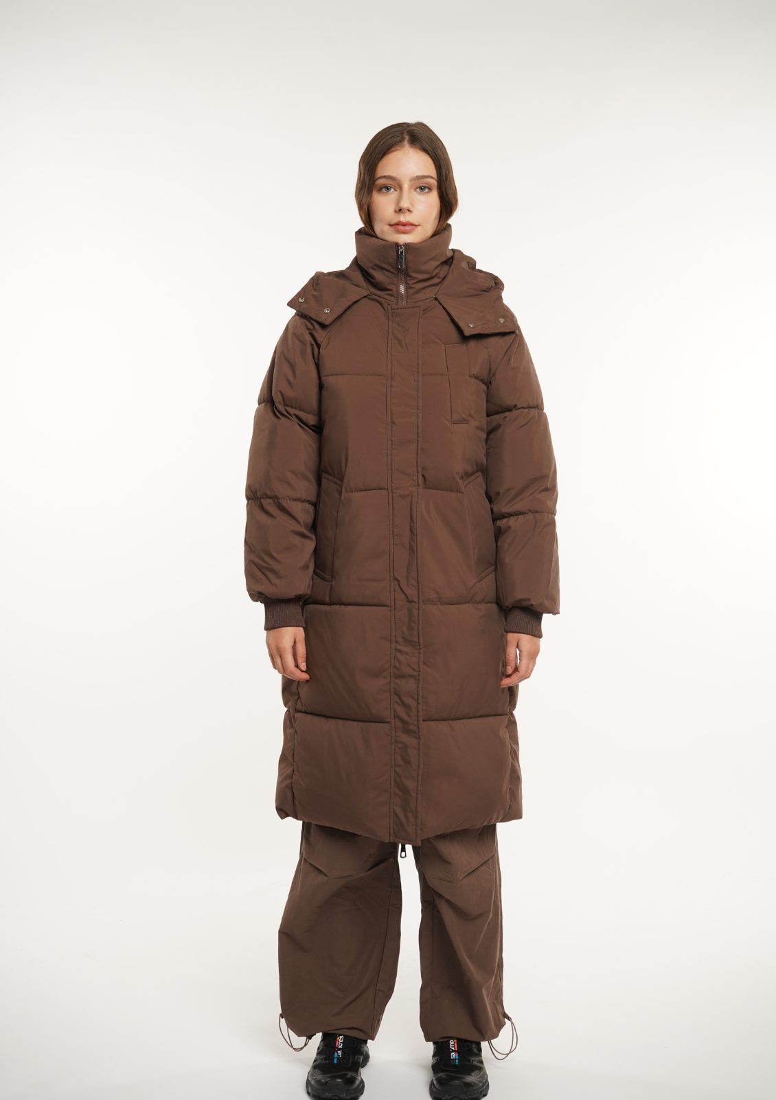 LUNA | HOODED LONG PUFFER JACKET