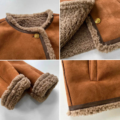 ANNA | BUTTONED SHEEPSKIN JACKET
