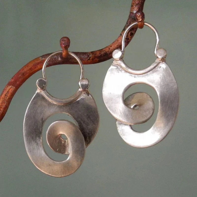 Emma™ | Irregular silver earrings