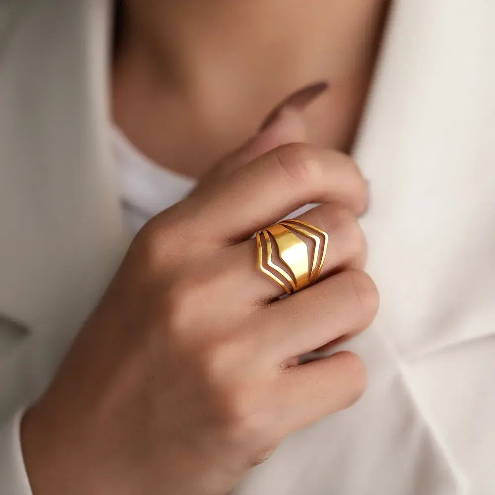 Emma™ | Gold Statement Ring