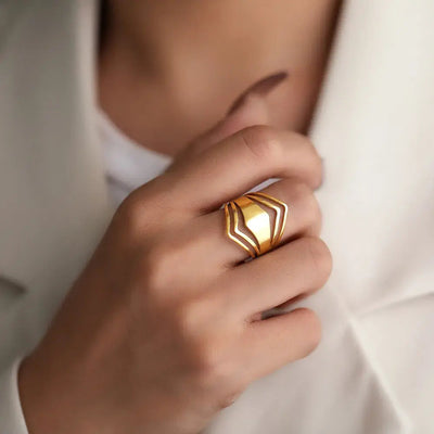 Emma™ | Gold Statement Ring
