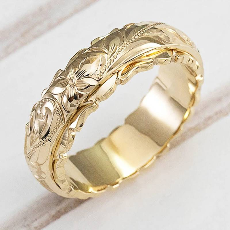 Emma™ | Gold ring with flower