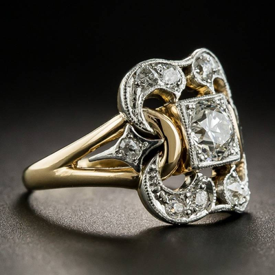 Emma™ | Gold ring with zirconia
