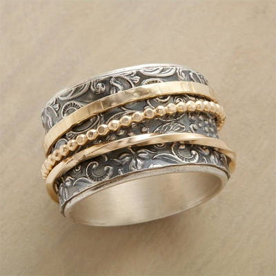 Emma™ | Gold and Silver Antique Style Ring