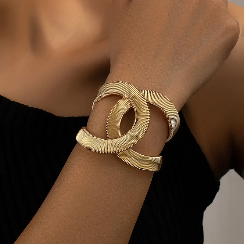 Emma™ | Elegant double gold bracelet