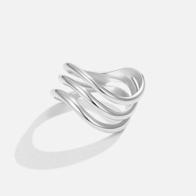 Emma™ | Layered silver ring