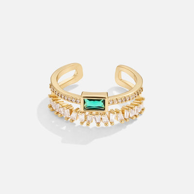 Emma™ | Layered crystal ring