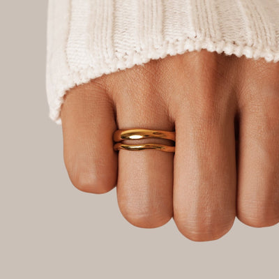 Emma™ | Set of Wavy Rings